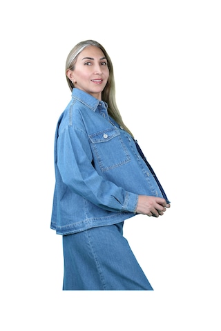 Balins Oversize Gömlek Mavi Mavi