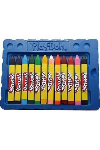 Play Doh Üçgen Mum Boya 12 Renk Cr008
