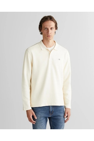 Gant 2425338t Erkek Polo Tişört Krem