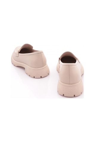 Dgn 4269 Kadin Aksesuarli Loafer Ayakkabi Bej