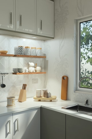 Yankı-BYEG 60 cm Safir Meşe Mdf Gizli Bağlantı Duvar Rafı Kitaplık