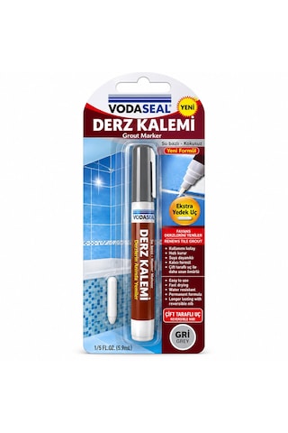 10 Adet Gri Derz Kalemi Su Bazlı - Kokusuz Yedek Uç 5492 11