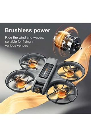 Pro Model Drone - Çift Hd Kamera Fpv Canlı Yayın Fırçasız Motor Engel Algılamalı Multi Drone