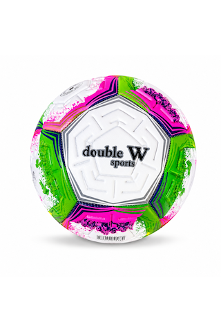 Double W Sports 5 Numara Futbol Topu Dikişli Dayanıklı Antrenman Ve Maç Topu Turuncu Çok Renkli