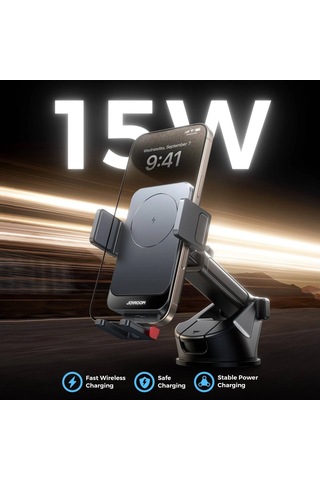 Joyroom Jr-zs241s Wıreless Car Charger Holder Blck.