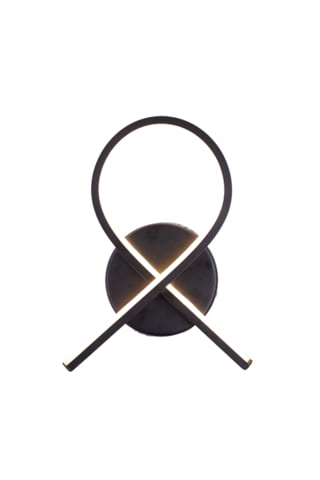 3 Renk Loop Led Duvar Apliği Modern Siyah Loop Tasarım Dekoratif Aydınlatma 1