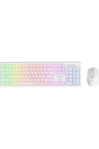 Everest Km-319bt Q Türkçe Rgb Kablosuz Oyuncu Klavye Mouse Seti Diğer