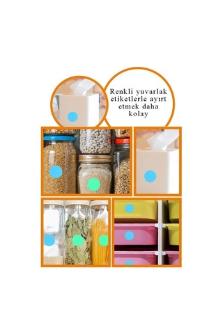 Artlantis 16 Mm Renkli Hazır Yuvarlak Etiket 240 Lı 1 Paket Mix Color Ofis Etiketleri Kendinden Yapışkanlı Nokta Et Genel