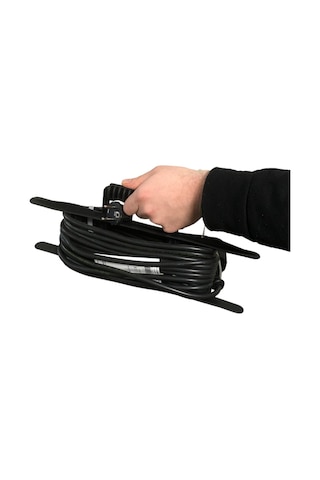 Tek-iş Kablo Sarma Kablo Toplama Toparlayıcı Düzenleyici Aparatı Siyah