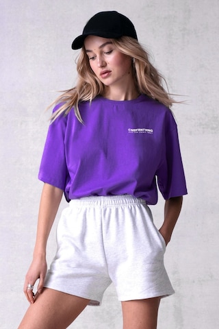 Madmext Mad Girl Mor Baskılı Tişört Mg1197-mor Mor
