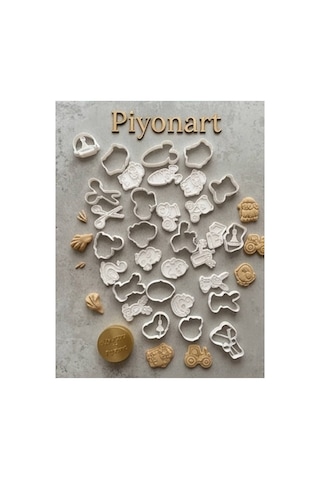 Oyun Hamuru Ve Kurabiye Kalıbı Seti 14'lü Beyaz