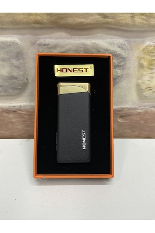 Honest Marka Siyah Sarı Kırmızı Yanmalı İnce Model Gazlı