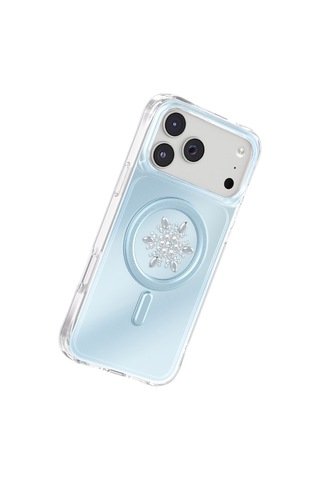 İphone 18 Pro Max Uyumlu Kılıf M-safe Şarj Özellikli Zore Paris Mova Sert Pc Kapak Mavi