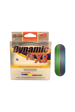 Captain Dynamic Pe 8 Örgü İp Misina 300mt Multi Color 0.25 Mm