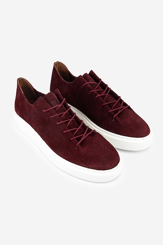 Valmenti Erkek Hakiki Deri Kırmızı Sneakers & Spor Ayakkabı 352 24376 Erk Ayk Y26 Kıremıt Suet