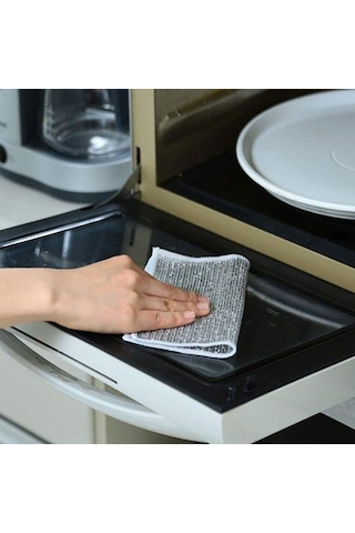 Baker Home 10 Adet Çizilmez Tel Bulaşık Bezi, Islak Ve Kuru İçin Çok Amaçlı Tel Bulaşık Yıkama Bezi, Bulaşık Genel