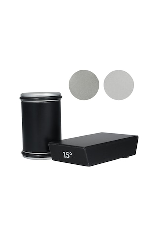 Youtek "ahşap Bıçak Bileme Aleti - 15 Ve 20 Açılı 2 Taş Bloklu Profesyonel Mutfak Bileyici"