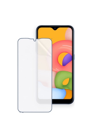 Samsung Galaxy M01 Uyumlu Ön Yüzey Nano Şeffaf Hidrojel Ekran Koruyucu 24051356