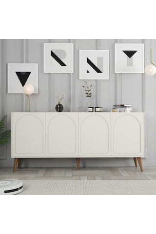 Variant Lyon Konsol - Krem / Ceviz