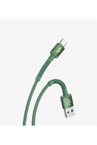 K552 Safe 3a Örgülü Metal Başlı Usb Tip-c Şarj Kablosu