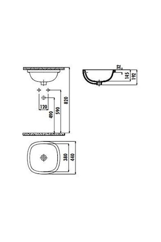 Creavit Solo Tezgah Altı Lavabo So037
