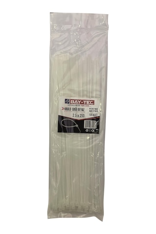 Baytec Cırt Kelepçe Beyaz 2,5 250 Mk1785