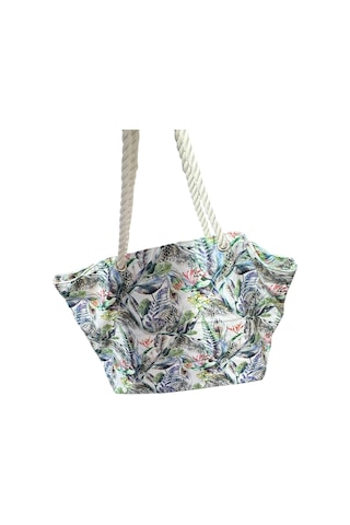 Monte Lui 1011 Plaj Çantası Yapraklı Desenli Çok Renkli