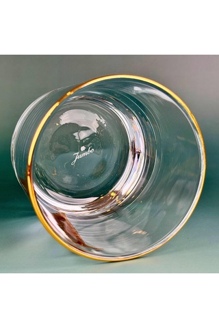 Perlotus L Harfli Gold Altın Yaldızlı Viski Kadeh Bardak Jumbo Serisi Altın