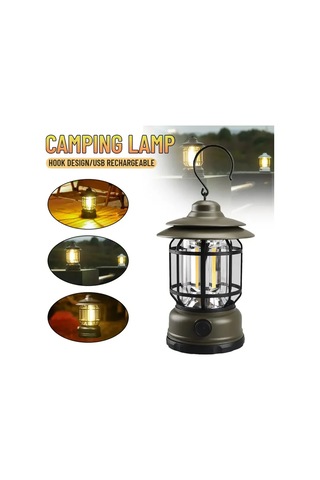 Bluetooth Hoparlör Özellikli Dimerli Led Kamp Lambası Hs66 5332 Çok Renkli
