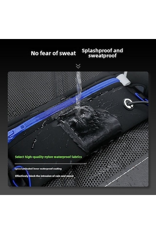 Tongxida Spor Bel Çantası: Su Geçirmez, Telefon-kart Saklama, Unisex, Outdoor Koşu-jimnastik Turuncu Çok Renkli