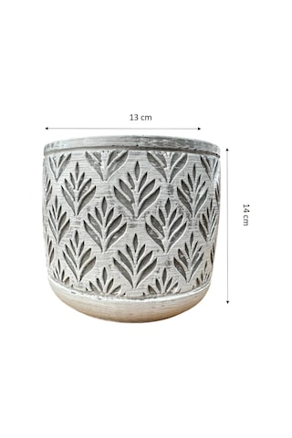 Bitki Tasarımı Ev Dekorasyon Gri Lotus Beton Saksı Çiçeklik Saksılık