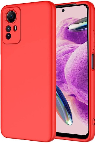 Xiaomi Redmi Note 12s Kılıf Zore Mara Lansman Kapak Kırmızı