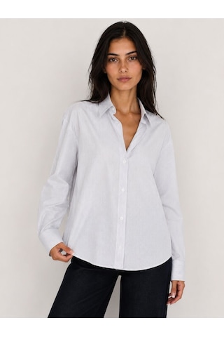 Loft Loose Fit Kadın Gömlek U.kol Lf2044844 Q1.v1 Lacivert