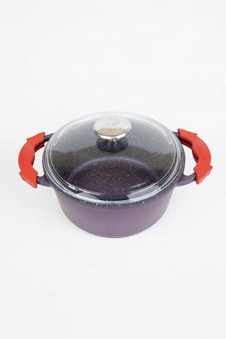 Masterchef Aluminyum Döküm Derin Tencere 22 Cm Mor