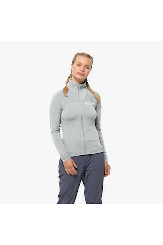 Jack Wolfskin Prelight Fz Kadın Gri Eşofman Üstü - 1710981 Gri