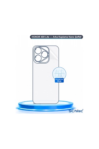 Schitec Honor 400 Lite Uyumlu Arka Yüzey Hidrojel Koruyucu Film 77540951