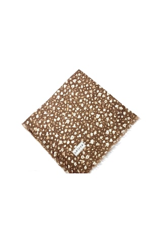 Saçaklı Pamuk Tülbent - 05504 - 95 X 95 / Açık Kahve -10 Açık Kahve -10