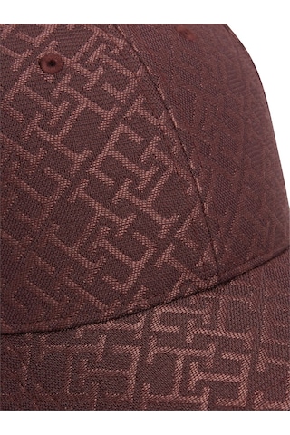 Tommy Hilfiger Th Monogram Cap Kadın Kırmızı Şapka - Aw0aw18058