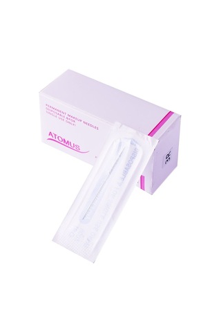 Gajeena "100 Adet Sterilize 3r Kaş Dövme İğnesi - Paslanmaz Çelik Profesyonel Set"