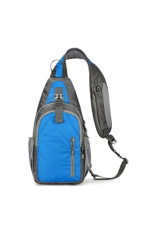 Createtech Erkek Seyahat Çantası, Bölmeli, 3 Yk, Oxford Mavi Kumaş, Hafif & Dayanıklı Mavi