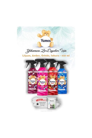450 Ml Yıkanması Zor Eşyalar Yumoş Sprey Orkide, Sakura, Amber Ve Lilyum Ve Rosıe Tekli
