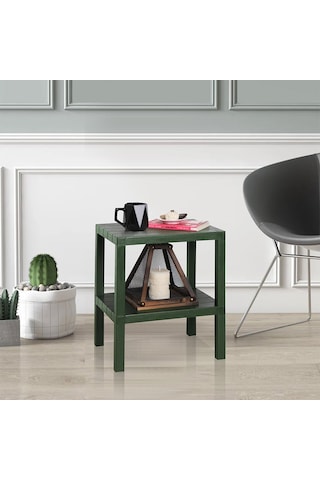 Mithra Life 2 Katlı Plastik Yeşil Banyo Mutfak Rafı Mıt1057 Yeşil