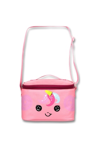 Cennec Kız Çocuk Isı Yalıtımlı Sevimli Unicorn Desenli Pembe Okul Beslenme Çantası - 6043 Pembe - Bordo