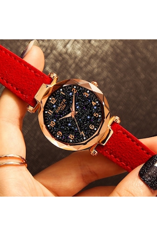 Sones Skmeı 1739 Elmas Roma Rakamlı Yuvarlak Kadranlı Kuvars Saat Gümüş