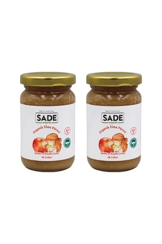 Sade Organik Elma Püresi 100 Gr. 2'li Paket
