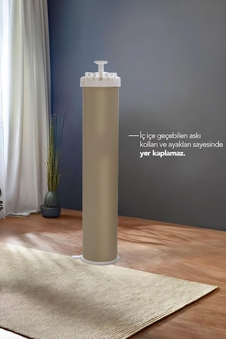 Houseplus House Plus Hely Açılıp Kapanabilir 360 Dönebilen Kurutmalık Askısı Bej Krt57058-4 Genel
