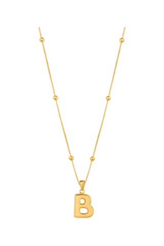 Taşsız Gümüş Tombul Harf - B Harfi Rose Gold