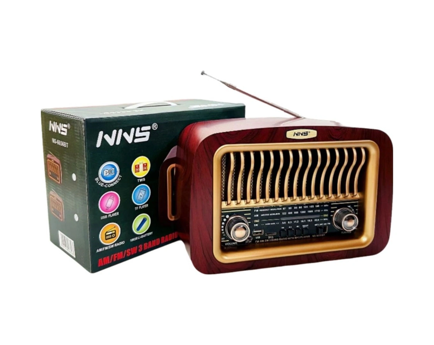 Mcg Taşınabilir Klasik Am/fm/sw Transistör Retro Nostaljik Radyo Usb Şarjlı