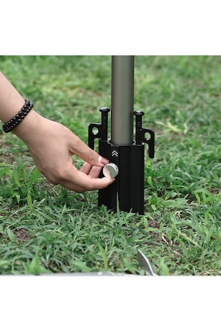 Shinetrip-tente Çubuk Tutucu Açık Kamp Gölgelik Çubuk Tutucu,siyah Siyah