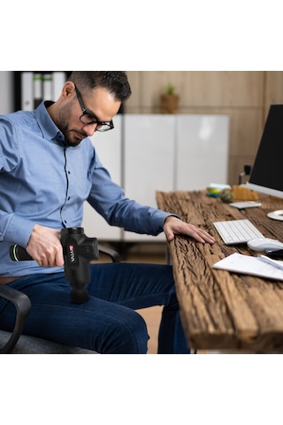 Asvıva Mgn1 Physiovibe Pro Masaj Tabancası Ve Isıtma Başlıklı Masaj Tabancası, 7 Masaj Başlığı, Değiştirilebilir Pil 2400 Mah Ve Usb Şarj Fonksiyonu